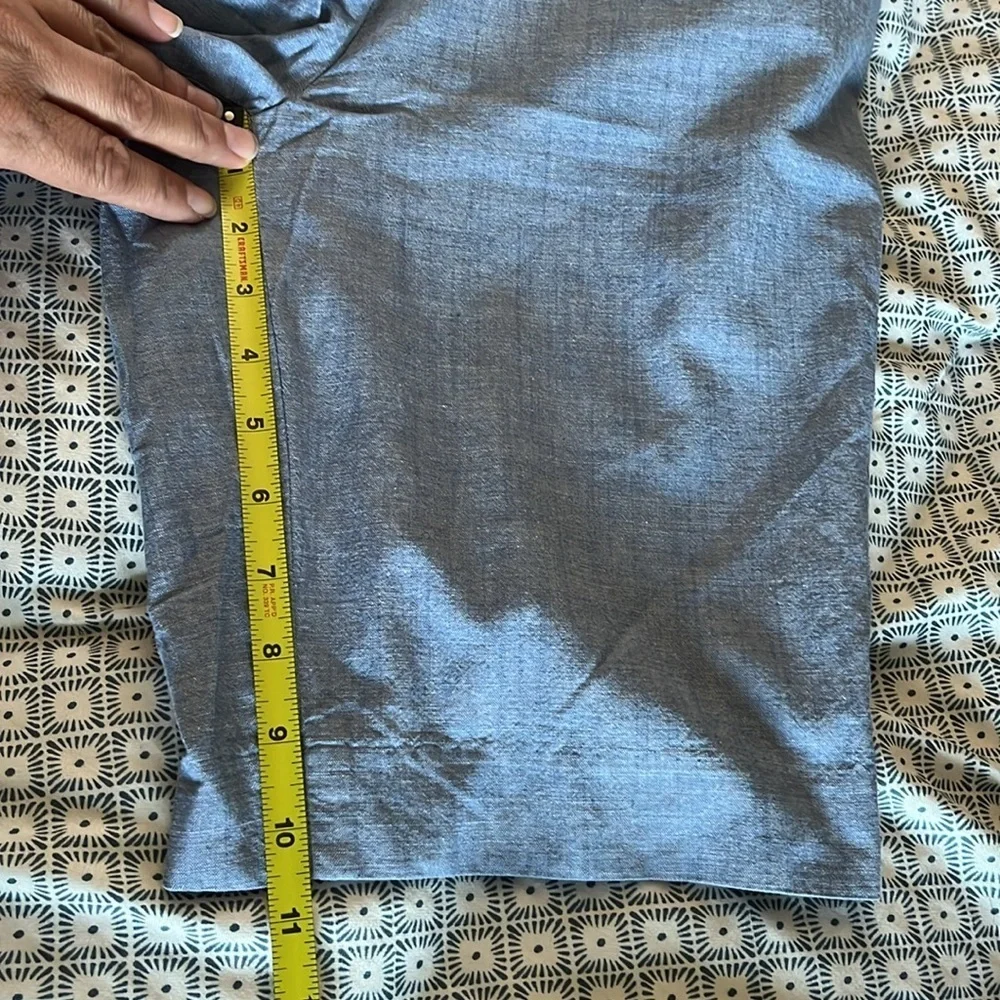 Talbots ‘Perfect Short’ 10.5 Inch Chambray Bermuda Shorts 100% Cotton Women Sz 2